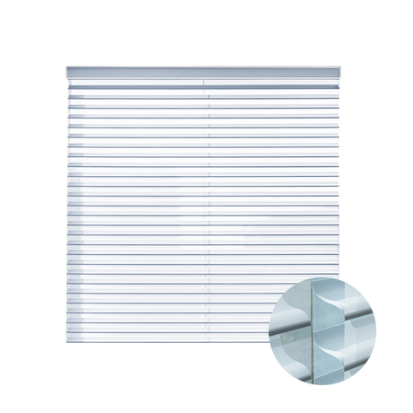 Smart Motorized Shangri-La Sheer Shades 60% Blackout